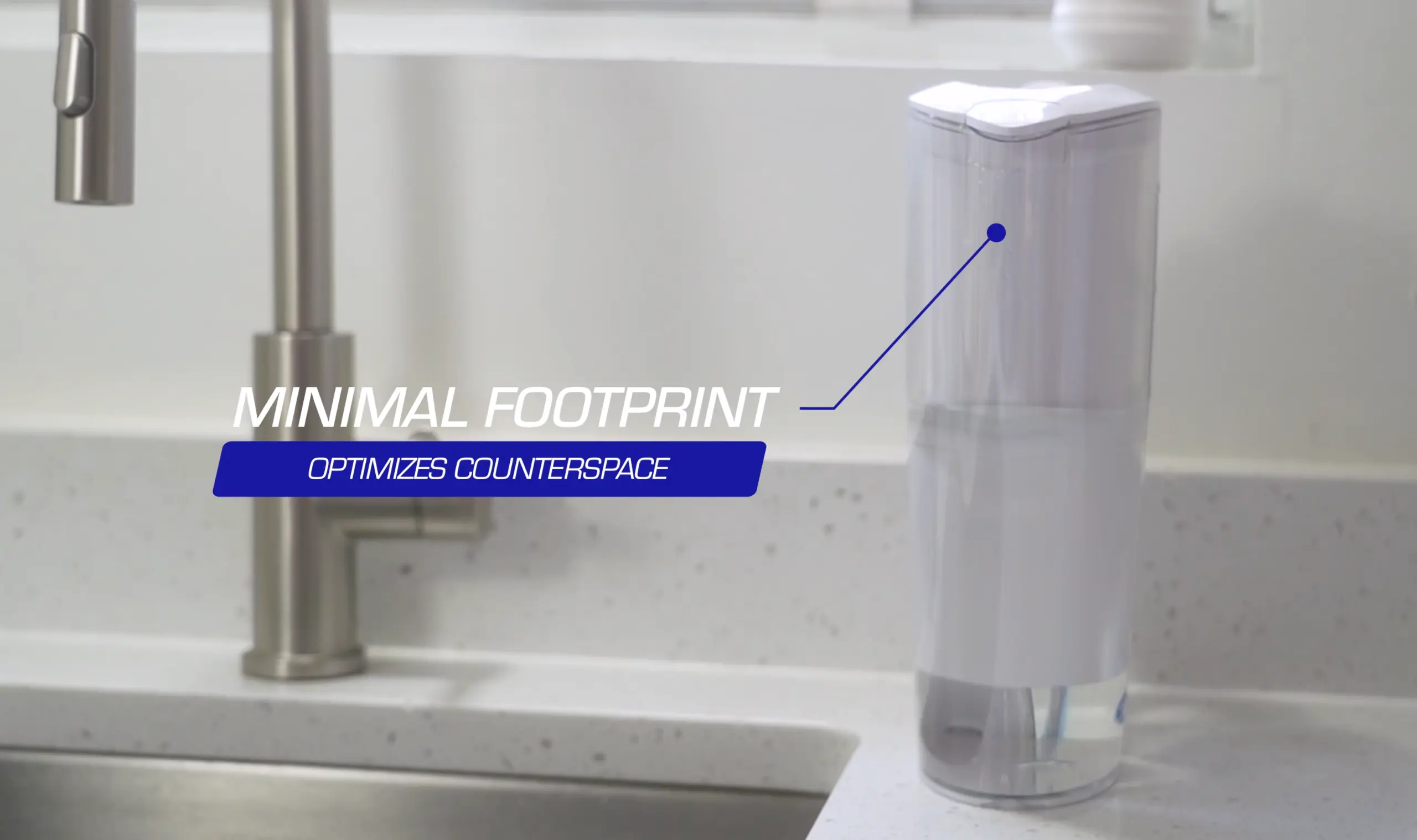 Compact Countertop Footprint